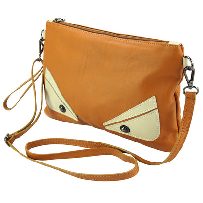 Teodora Clutch in smooth calfskin leather - Made In Italy