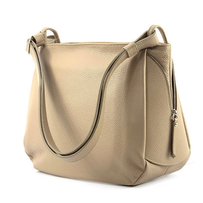 Beatrice Leather Handbag - Made In Italy