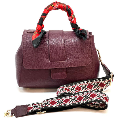 Kylie leather Handbag - Made In Italy