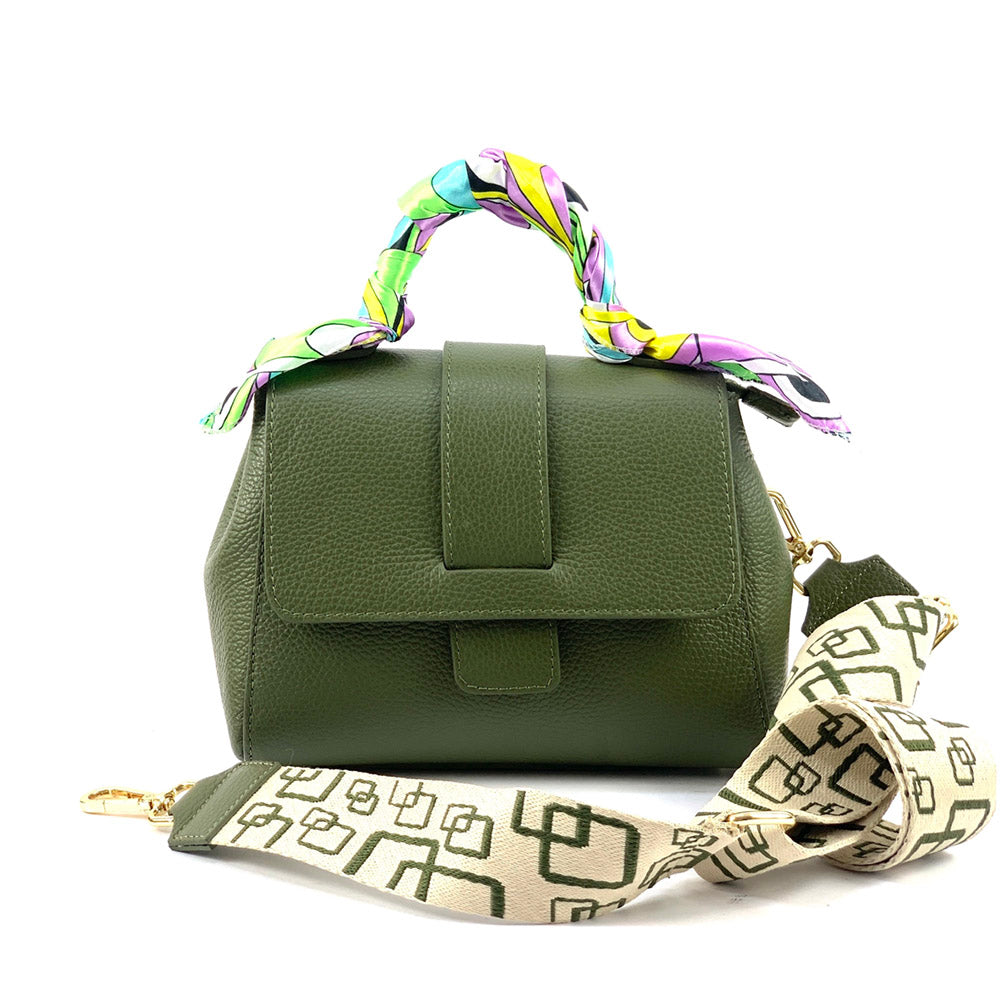 Kylie leather Handbag - Made In Italy