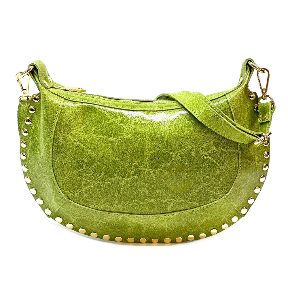 Rachele Cow Leather Crossbody Bag - Made In Italy