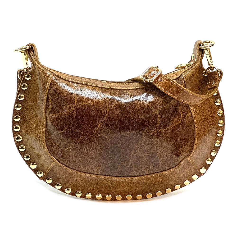 Rachele Cow Leather Crossbody Bag - Made In Italy
