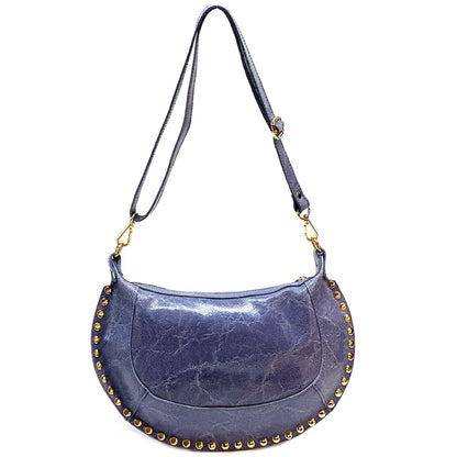 Rachele Cow Leather Crossbody Bag - Made In Italy