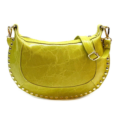 Rachele Cow Leather Crossbody Bag - Made In Italy