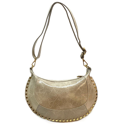 Rachele Cow Leather Crossbody Bag - Made In Italy