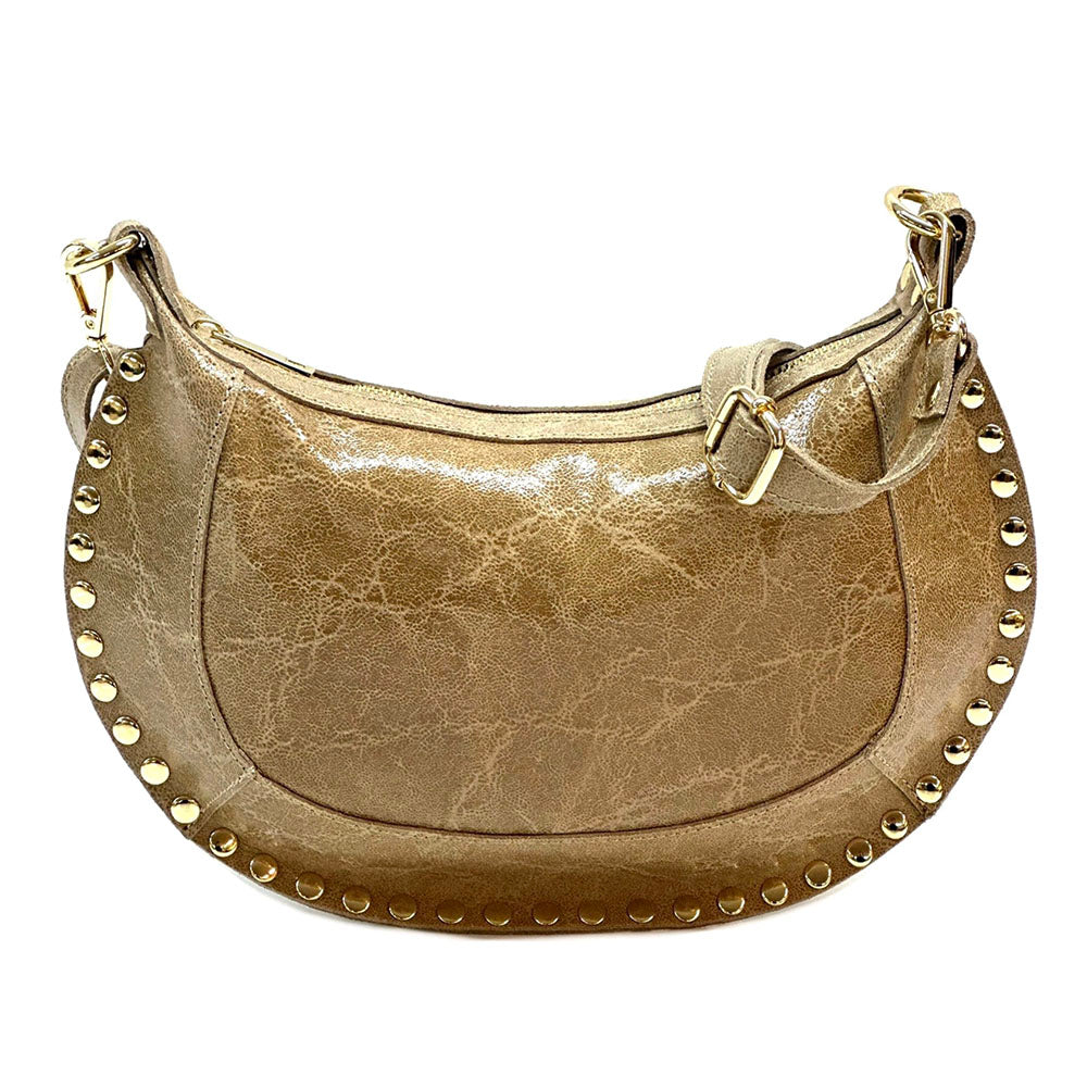 Rachele Cow Leather Crossbody Bag - Made In Italy