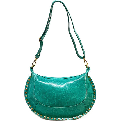 Rachele Cow Leather Crossbody Bag - Made In Italy