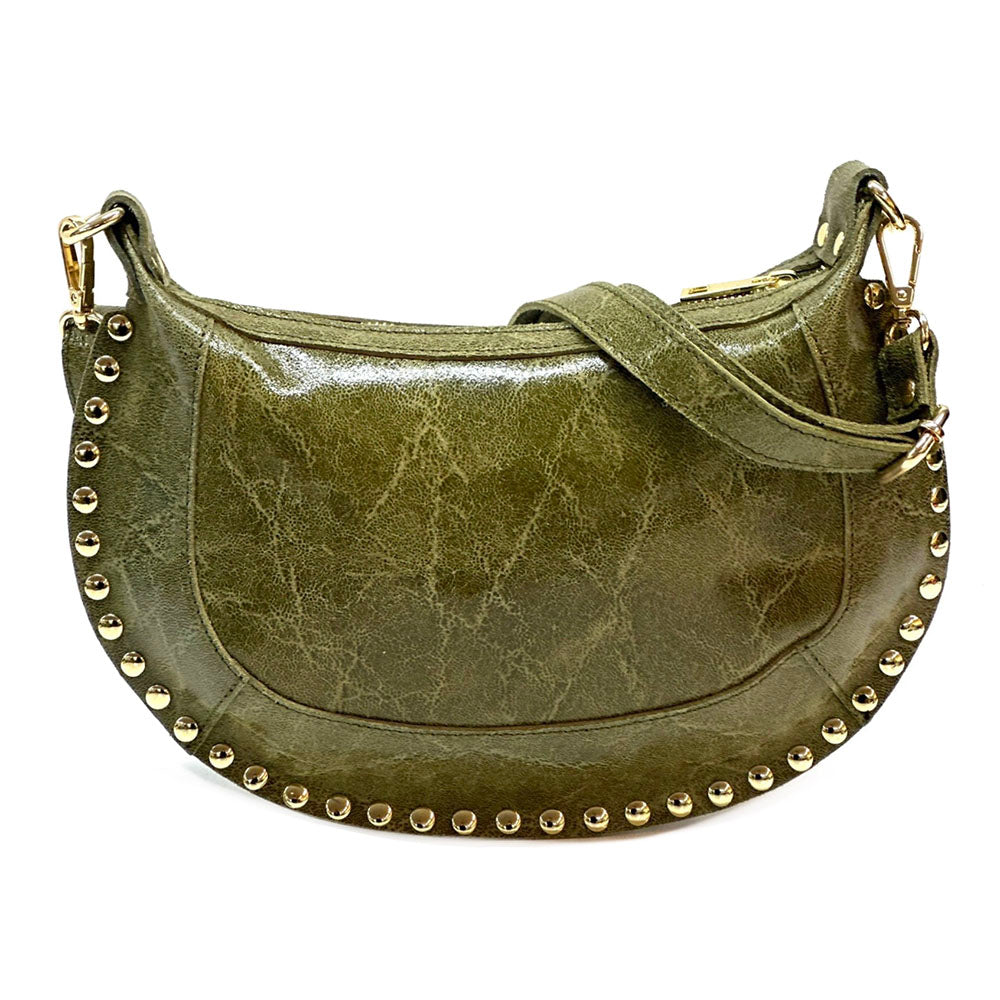 Rachele Cow Leather Crossbody Bag - Made In Italy