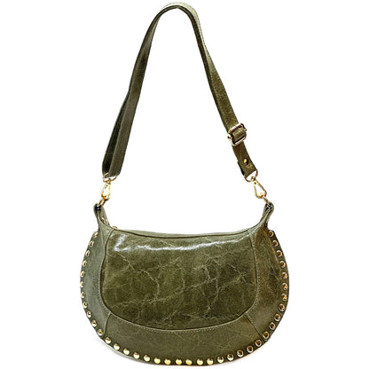 Rachele Cow Leather Crossbody Bag - Made In Italy