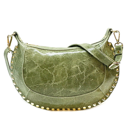 Rachele Cow Leather Crossbody Bag - Made In Italy