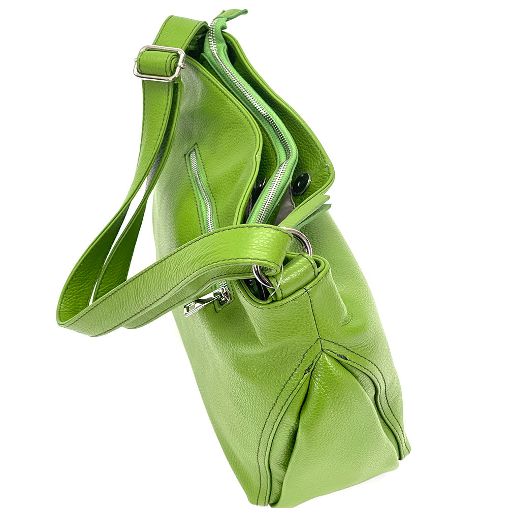 Nerina Leather Hobo Bag - Made In Italy