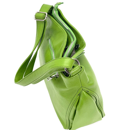 Nerina Leather Hobo Bag - Made In Italy