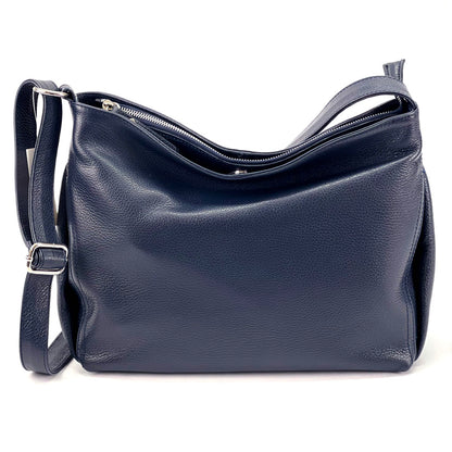 Nerina Leather Hobo Bag - Made In Italy