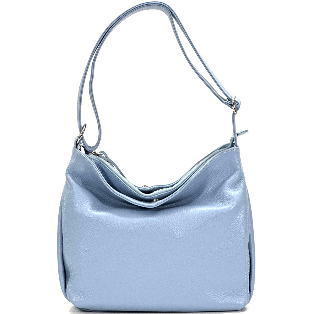 Nerina Leather Hobo Bag - Made In Italy