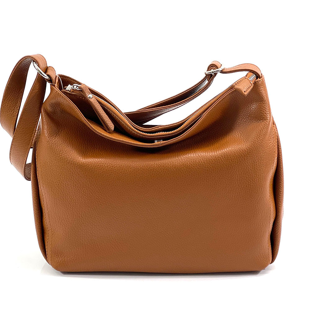 Nerina Leather Hobo Bag - Made In Italy