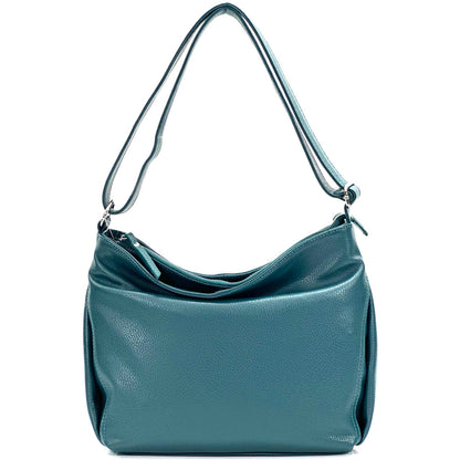Nerina Leather Hobo Bag - Made In Italy