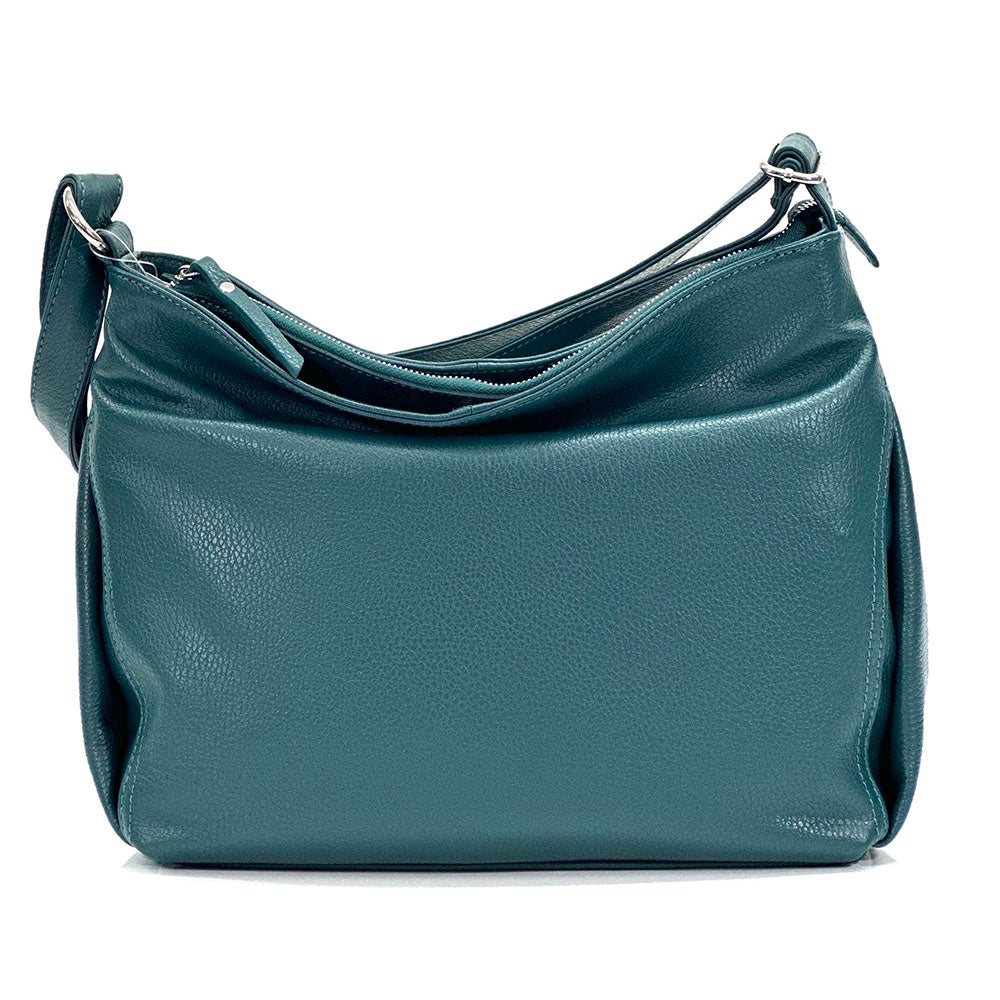 Nerina Leather Hobo Bag - Made In Italy