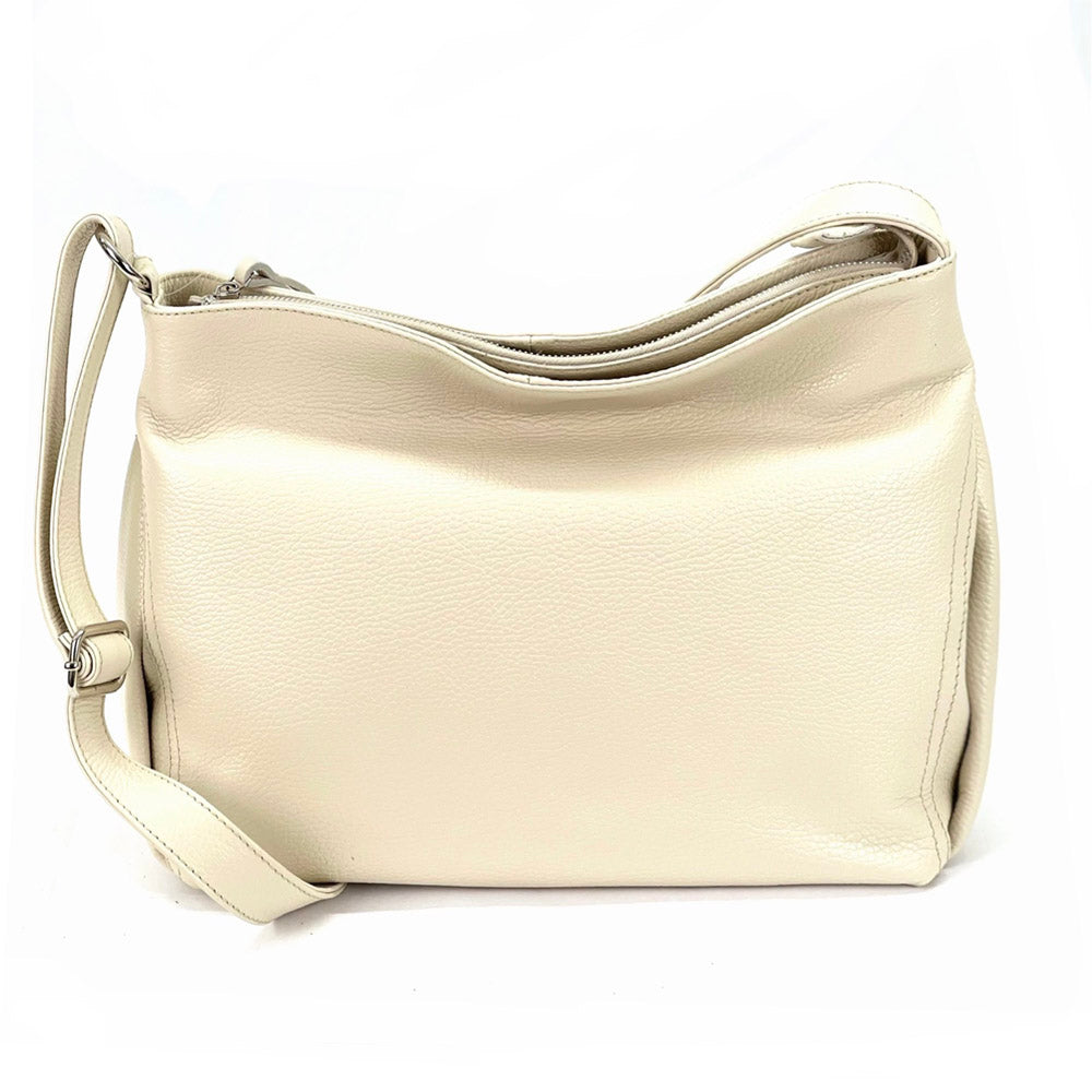 Nerina Leather Hobo Bag - Made In Italy