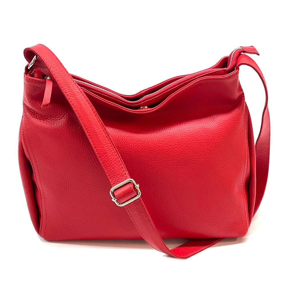 Nerina Leather Hobo Bag - Made In Italy