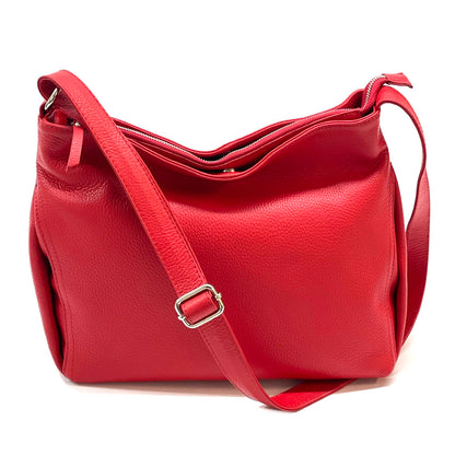 Nerina Leather Hobo Bag - Made In Italy