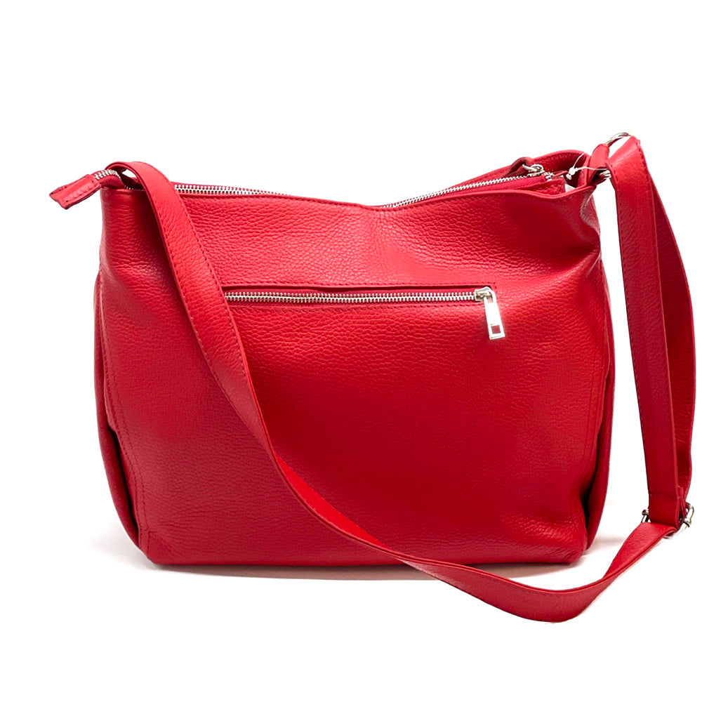 Nerina Leather Hobo Bag - Made In Italy