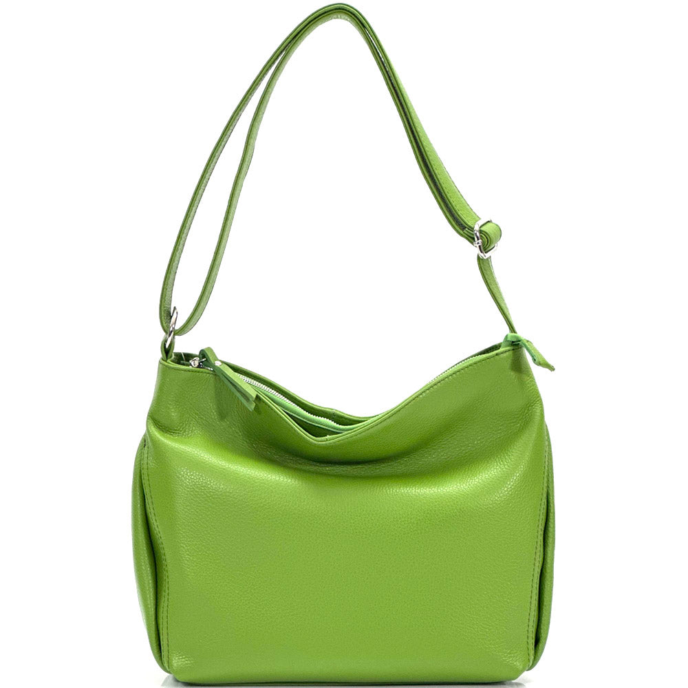 Nerina Leather Hobo Bag - Made In Italy