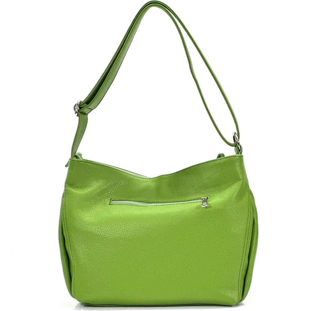 Nerina Leather Hobo Bag - Made In Italy