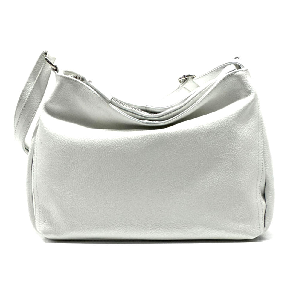 Nerina Leather Hobo Bag - Made In Italy