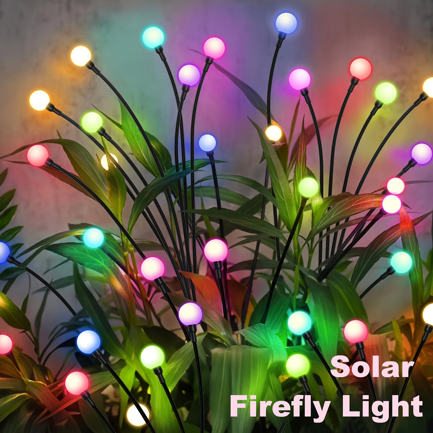 6-Pack 48 LED Solar Garden Lights, Solar Swaying Light