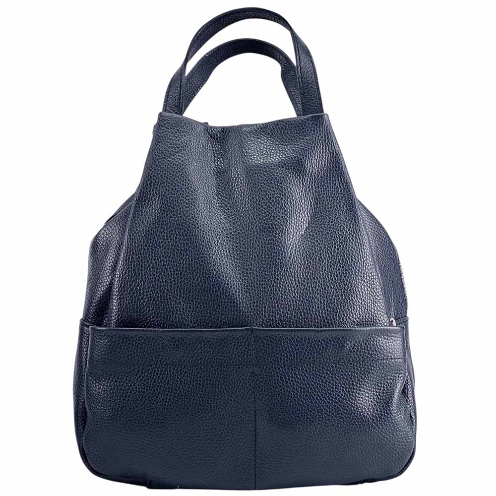 Elva Leather Backpack - Made In Italy
