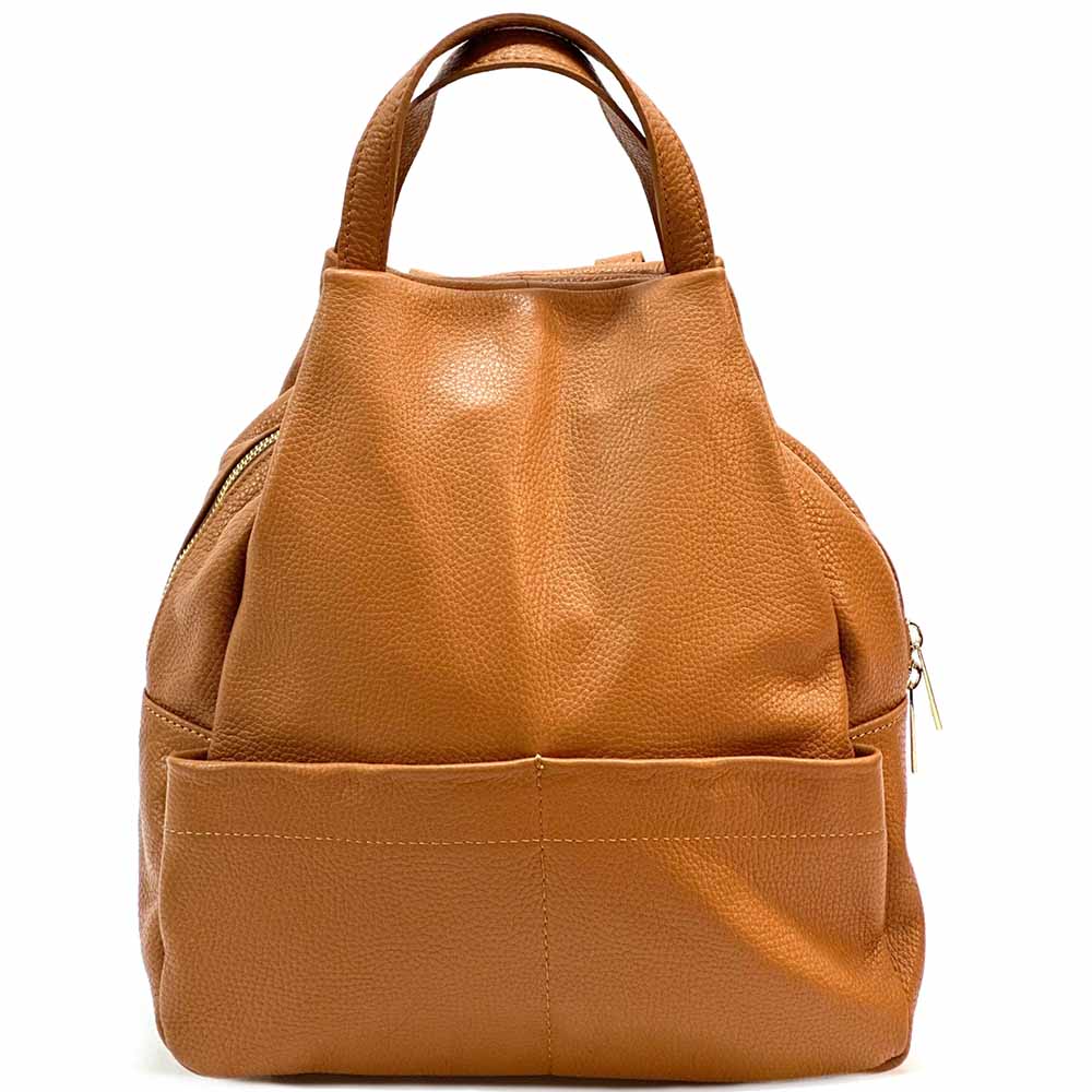 Elva Leather Backpack - Made In Italy