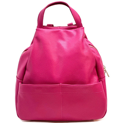Elva Leather Backpack - Made In Italy