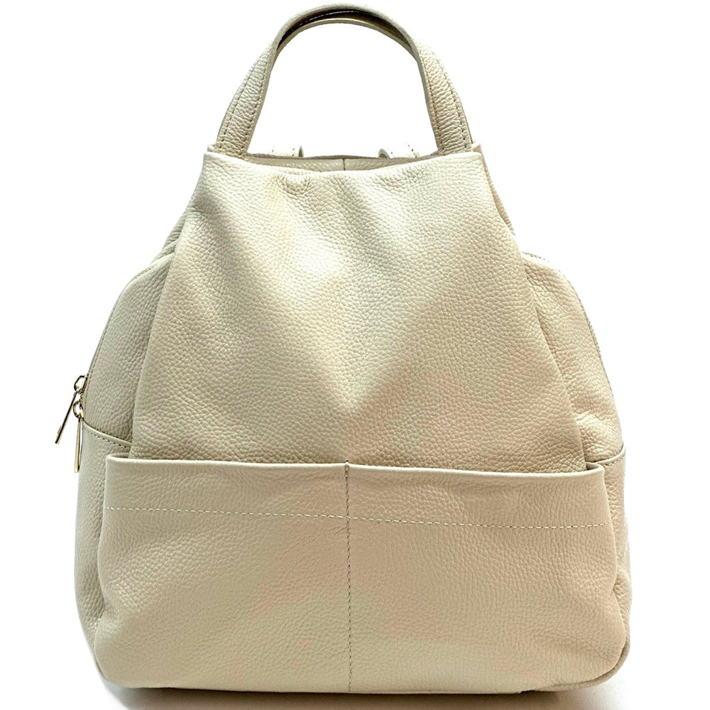 Elva Leather Backpack - Made In Italy