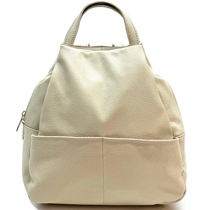 Elva Leather Backpack - Made In Italy