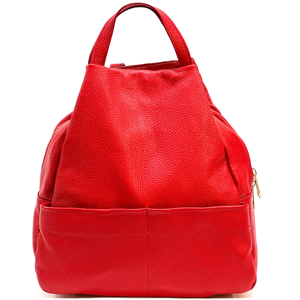 Elva Leather Backpack - Made In Italy