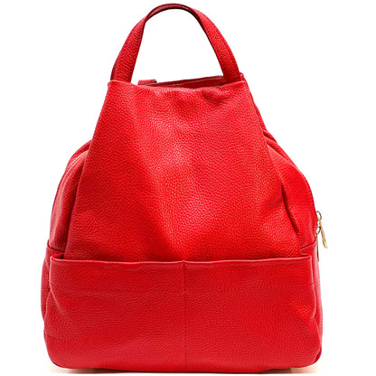 Elva Leather Backpack - Made In Italy