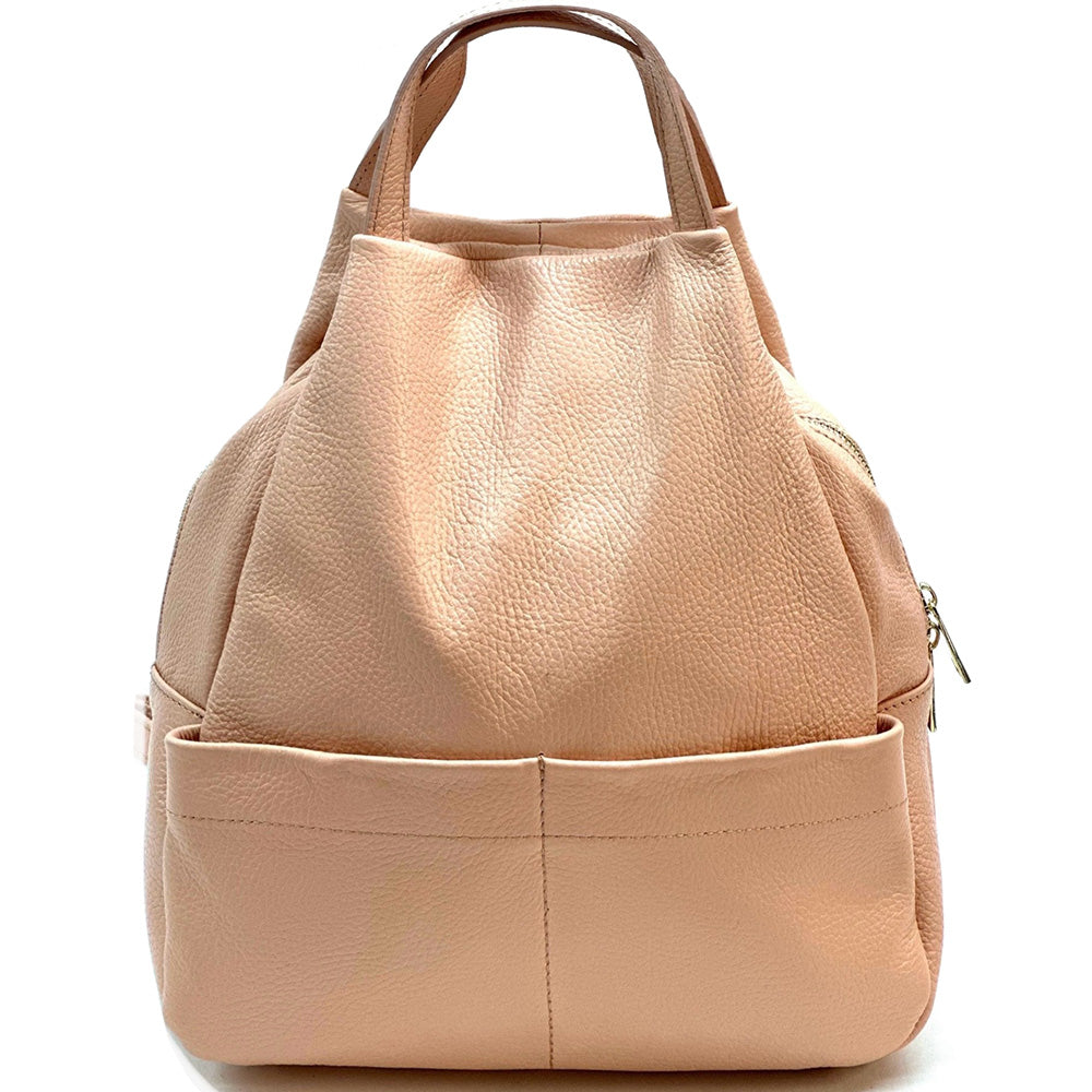 Elva Leather Backpack - Made In Italy
