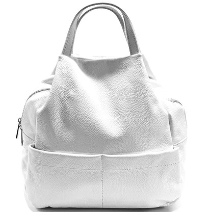 Elva Leather Backpack - Made In Italy