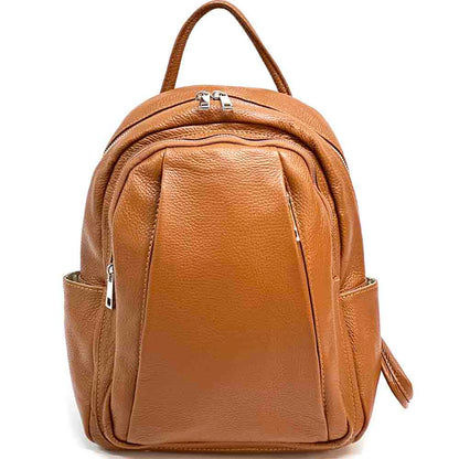 Sorbonne cow leather Backpack - Made In Italy