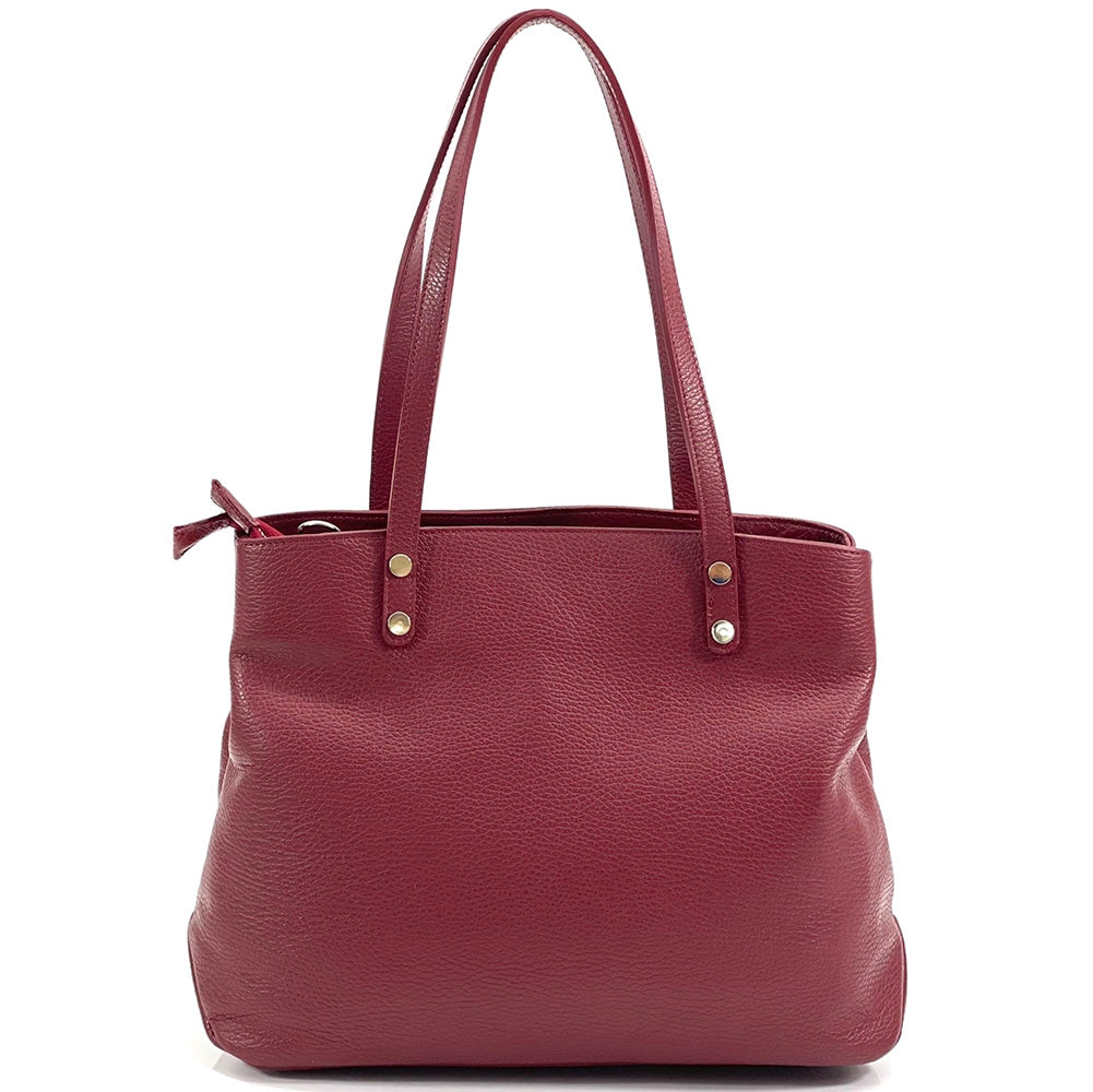 Filomena Leather Shoulder Bag - Made In Italy