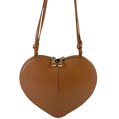 Cuoretta Mini Heart-Shaped Leather Crossbody Bag - Made In Italy