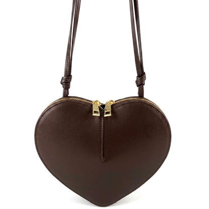 Cuoretta Mini Heart-Shaped Leather Crossbody Bag - Made In Italy
