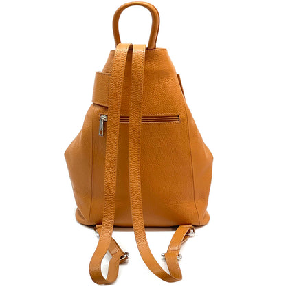 Springs Italian Leather Convertible Backpack - Made In Italy