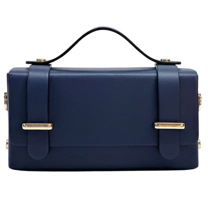 Bruna Mini Structured Leather Handbag - Made In Italy