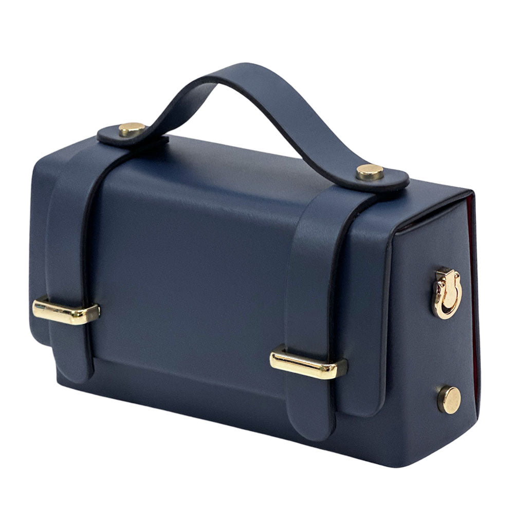 Bruna Mini Structured Leather Handbag - Made In Italy