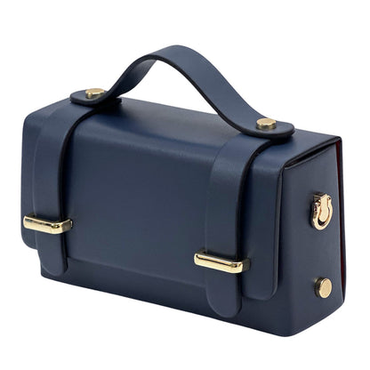 Bruna Mini Structured Leather Handbag - Made In Italy