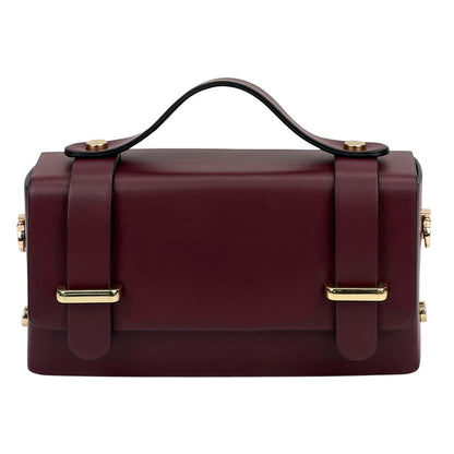 Bruna Mini Structured Leather Handbag - Made In Italy