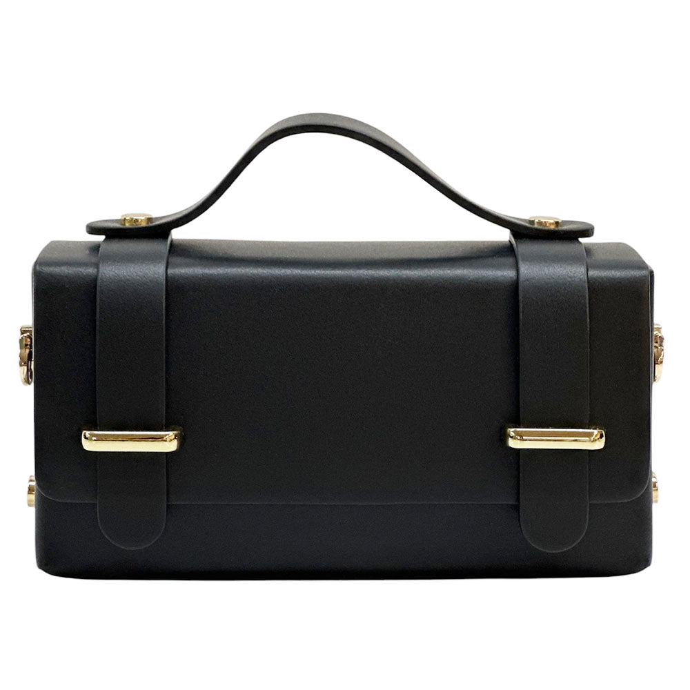 Bruna Mini Structured Leather Handbag - Made In Italy