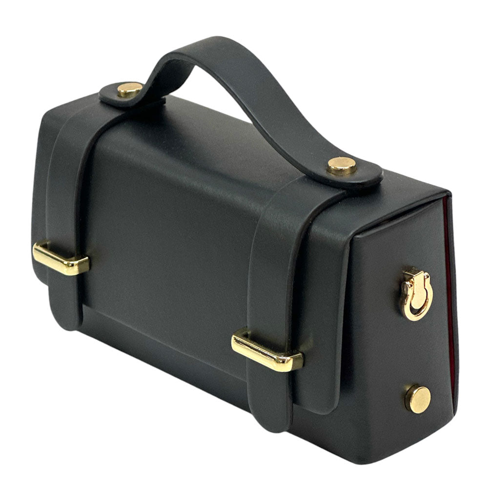 Bruna Mini Structured Leather Handbag - Made In Italy