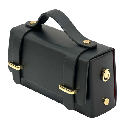 Bruna Mini Structured Leather Handbag - Made In Italy